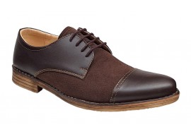 Oferta marimea  40 Pantofi barbati casual din piele naturala, Maro - L858MM